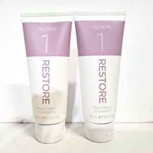 Nu Skin Nuskin 1 Restore Treatment Cleanser Sealed 2.5fl oz 75ml (Two Tubes)